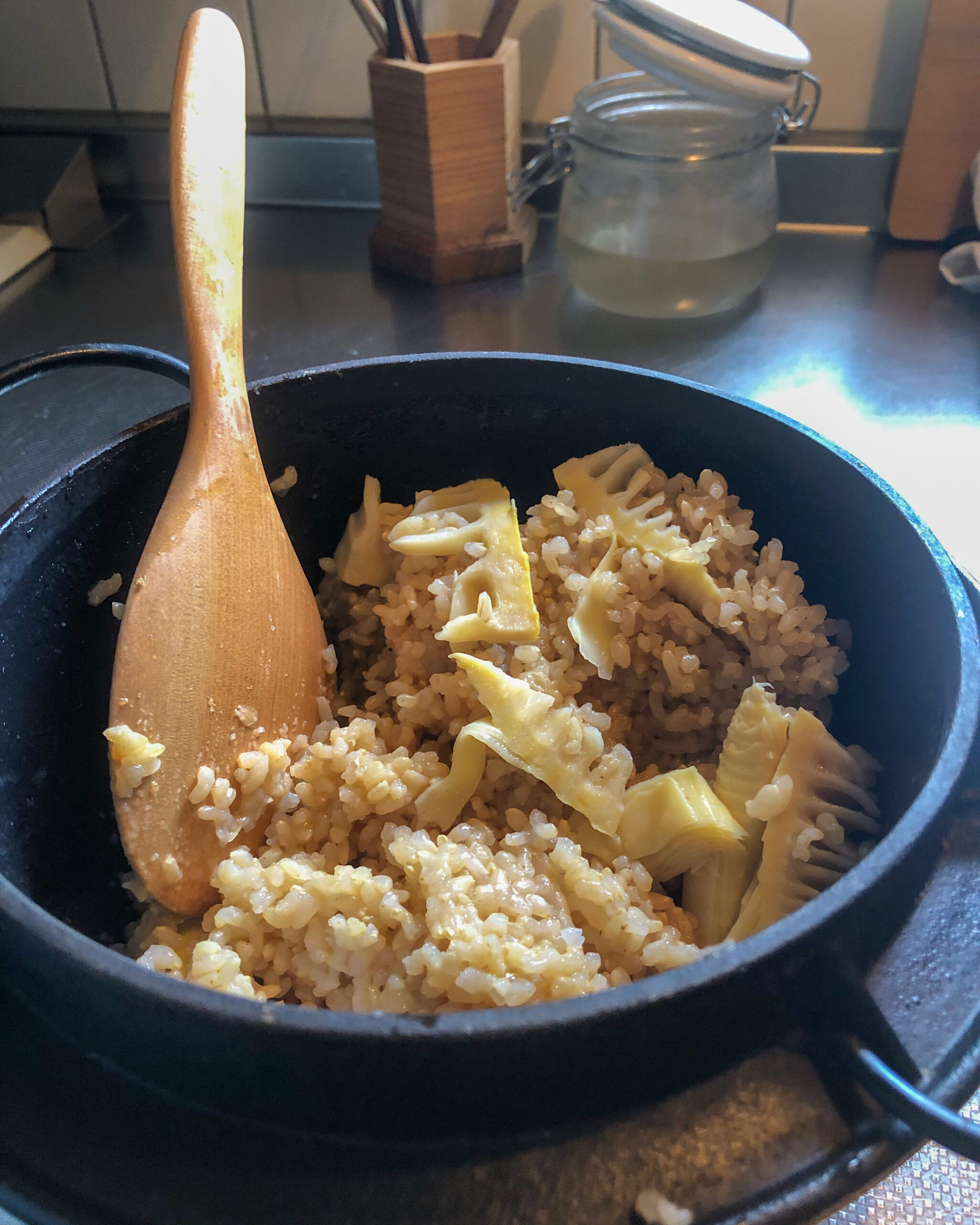 たけのこご飯 南部鉄器